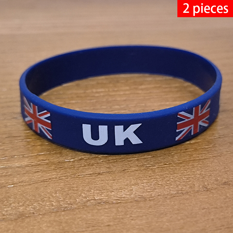 Men'S Accessories Uk - 2 pezzi braccialetti con bandiera nazionale