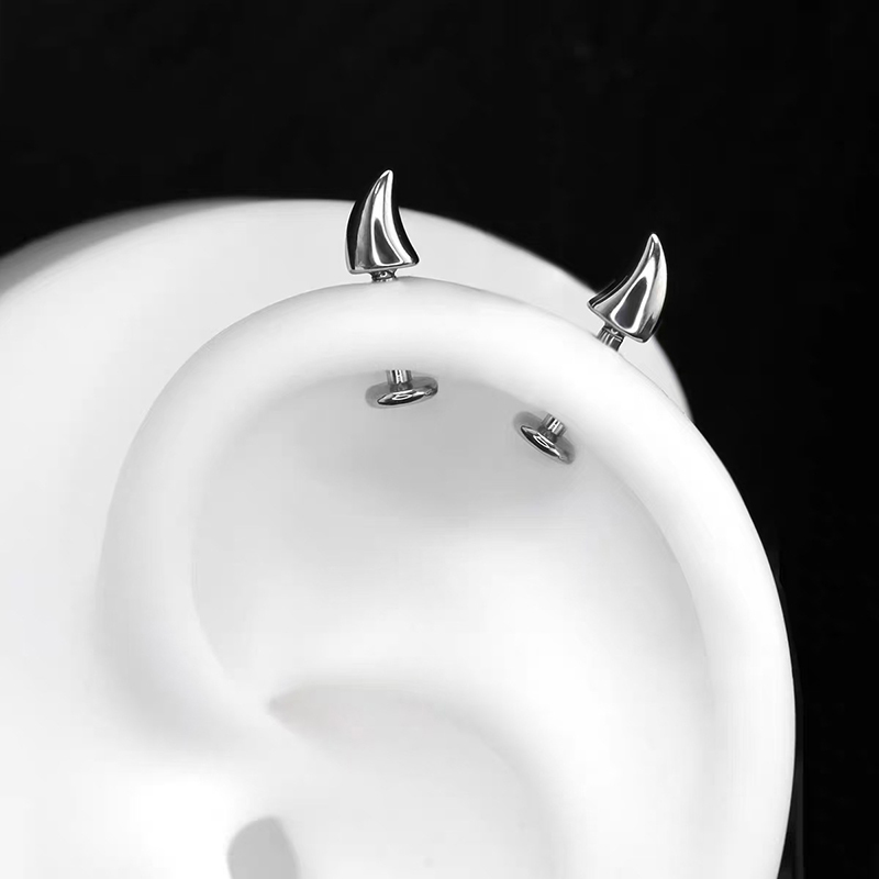 Men'S Accessories Jewelry Sale - Orecchino piercing a forma di corno