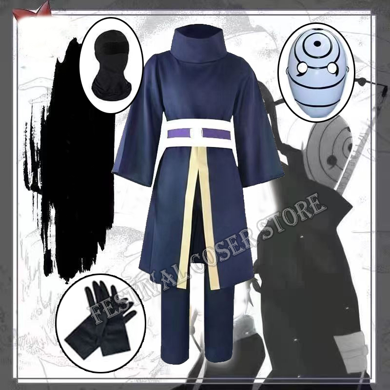 Men'S Kimono Accessories - Costume Cosplay Anime Uchiha Obito, Abiti