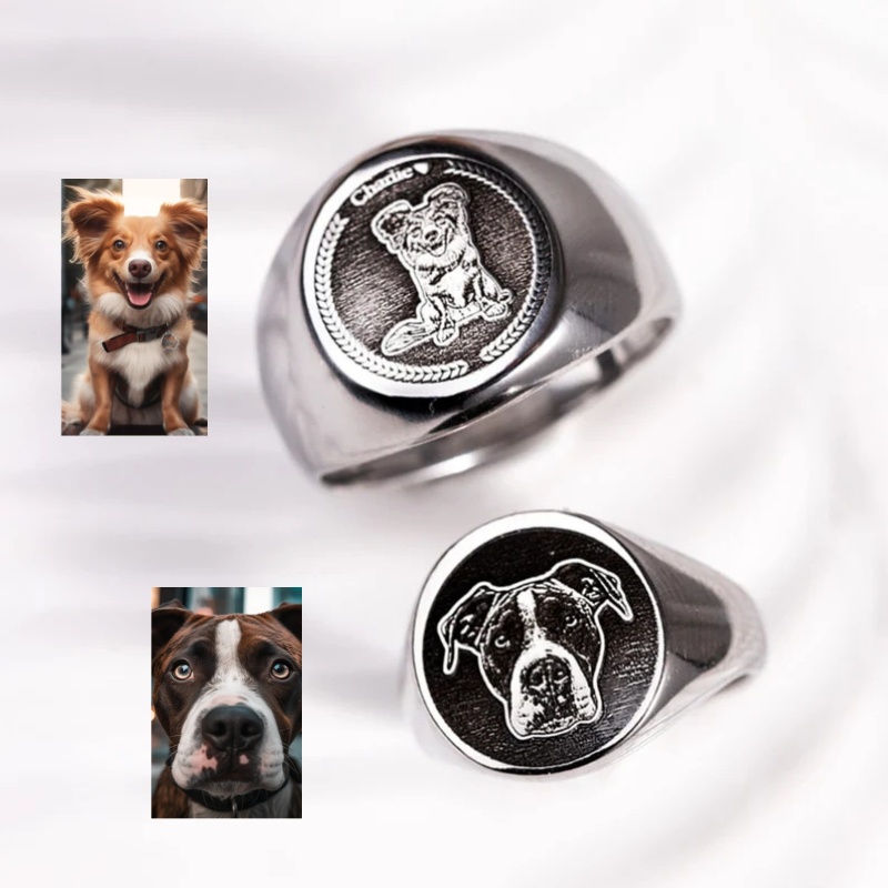 Men Accessories Wedding - Anello con incisione personalizzata per uomo,