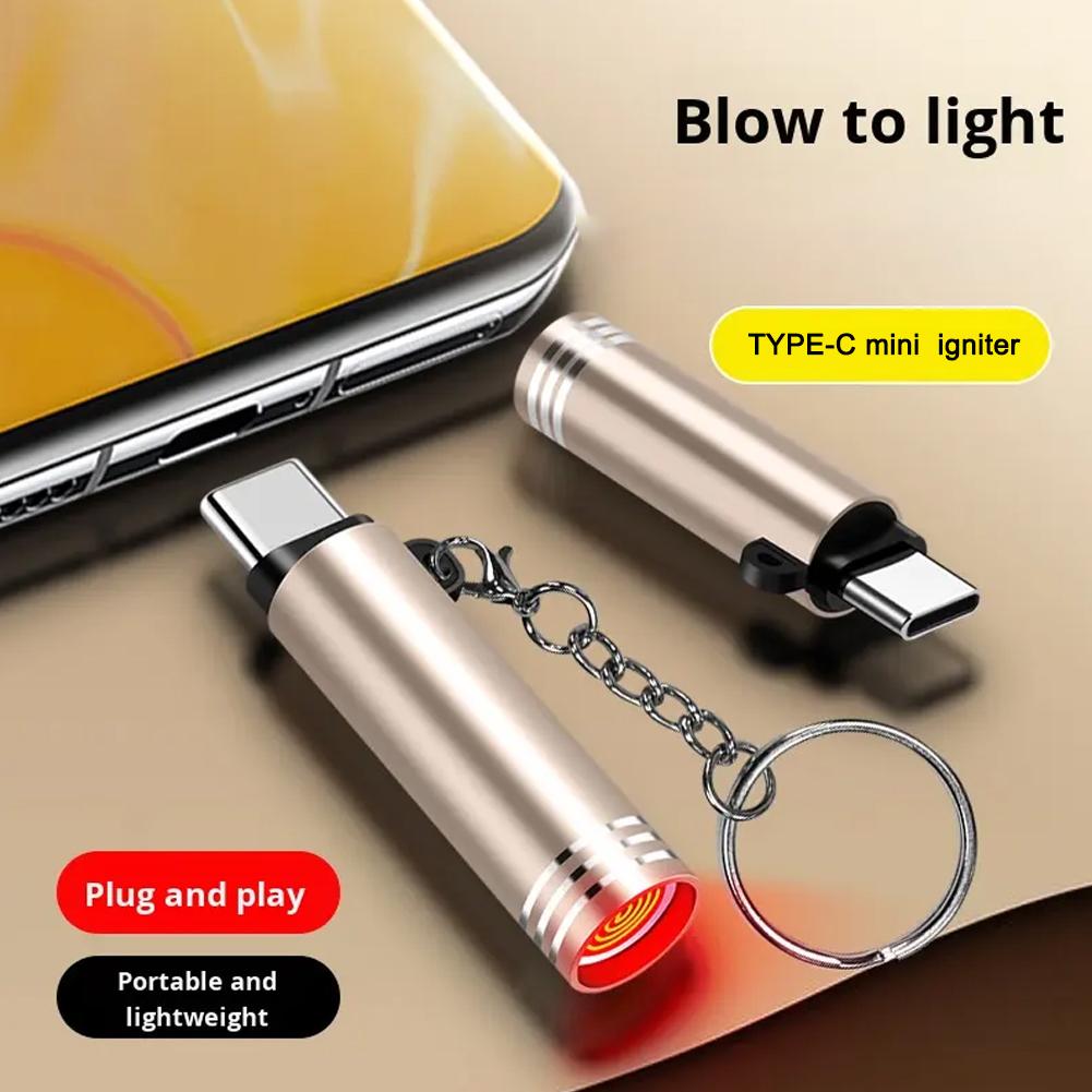 Lighter Windproof - Mini accendino di tipo C per