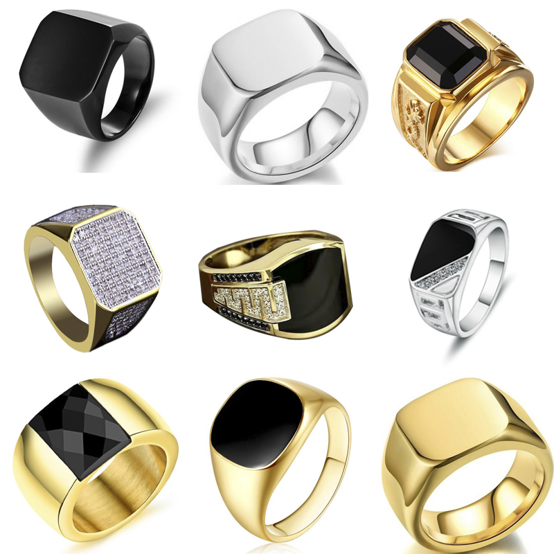 Men'S Accessories Jewelry Sale - Nuovi anelli in metallo lucido 2025