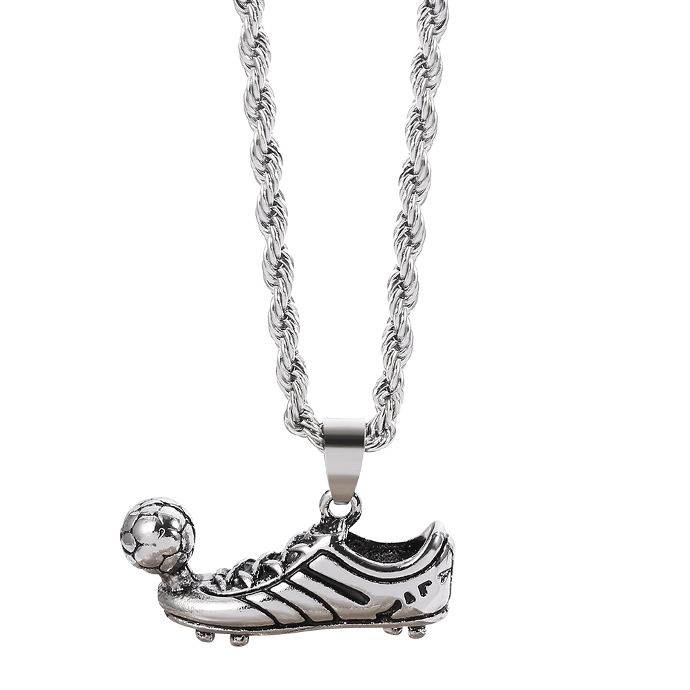 Men Accessories Singapore - Collana con ciondolo scarpa da calcio
