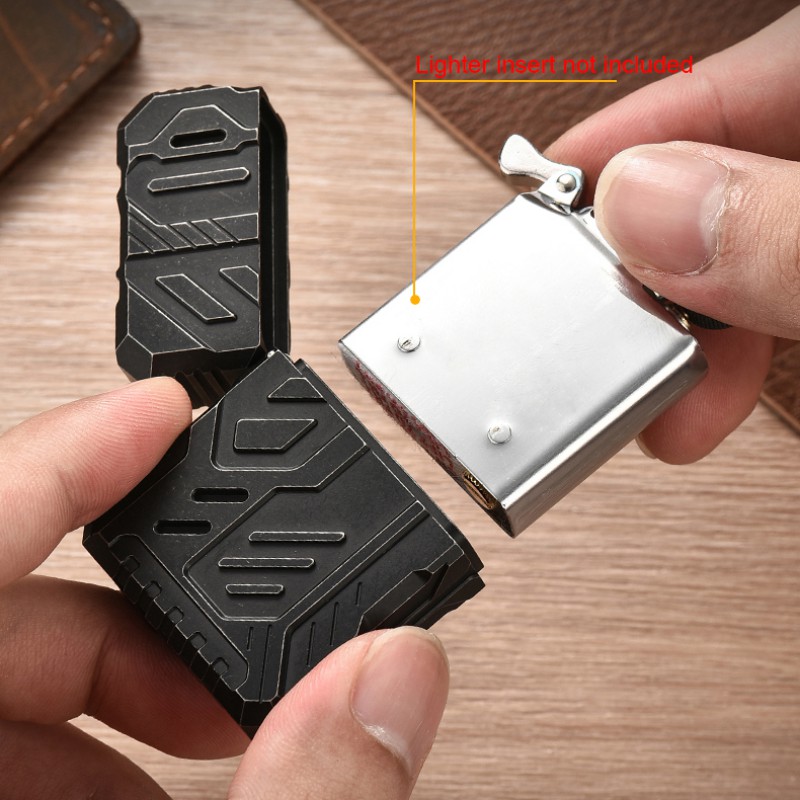 Lighter Windproof - Custodia per accendino in lega di