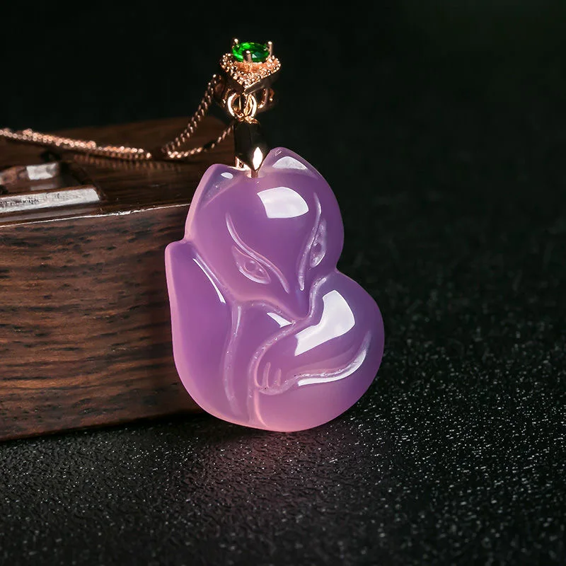 Men'S Accessories Chain - Naturale Agata Viola Volpe Monili Della