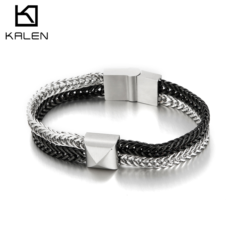 Men Accessories Singapore - Bracciali a maglie a doppio strato