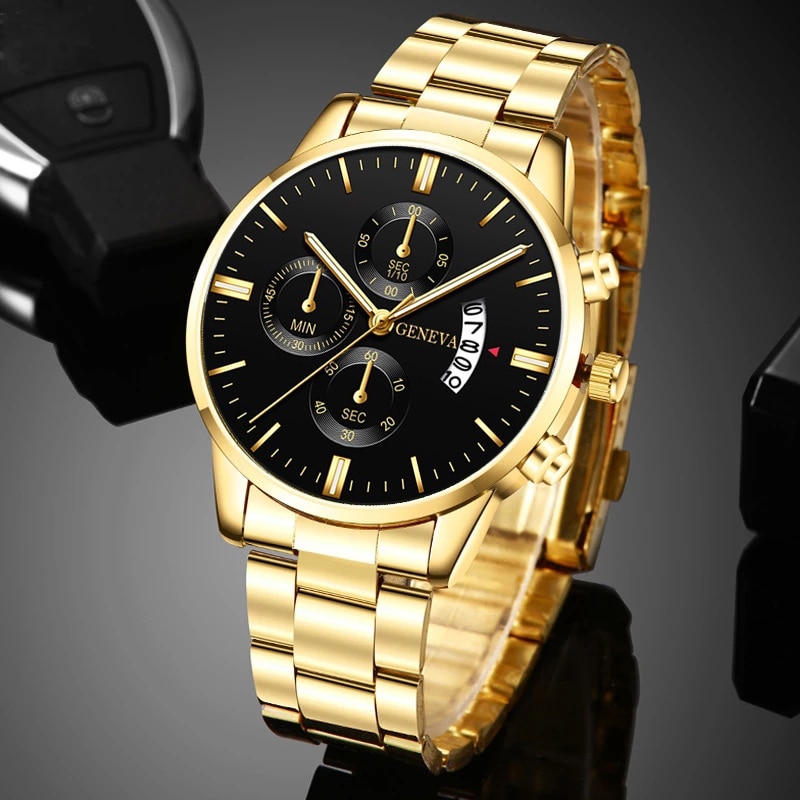 Men Accessories For Wrist - 2023 moda uomo oro orologio in