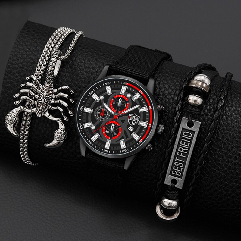 Men Accessories For Wrist - 3 pezzi Set moda uomo semplice