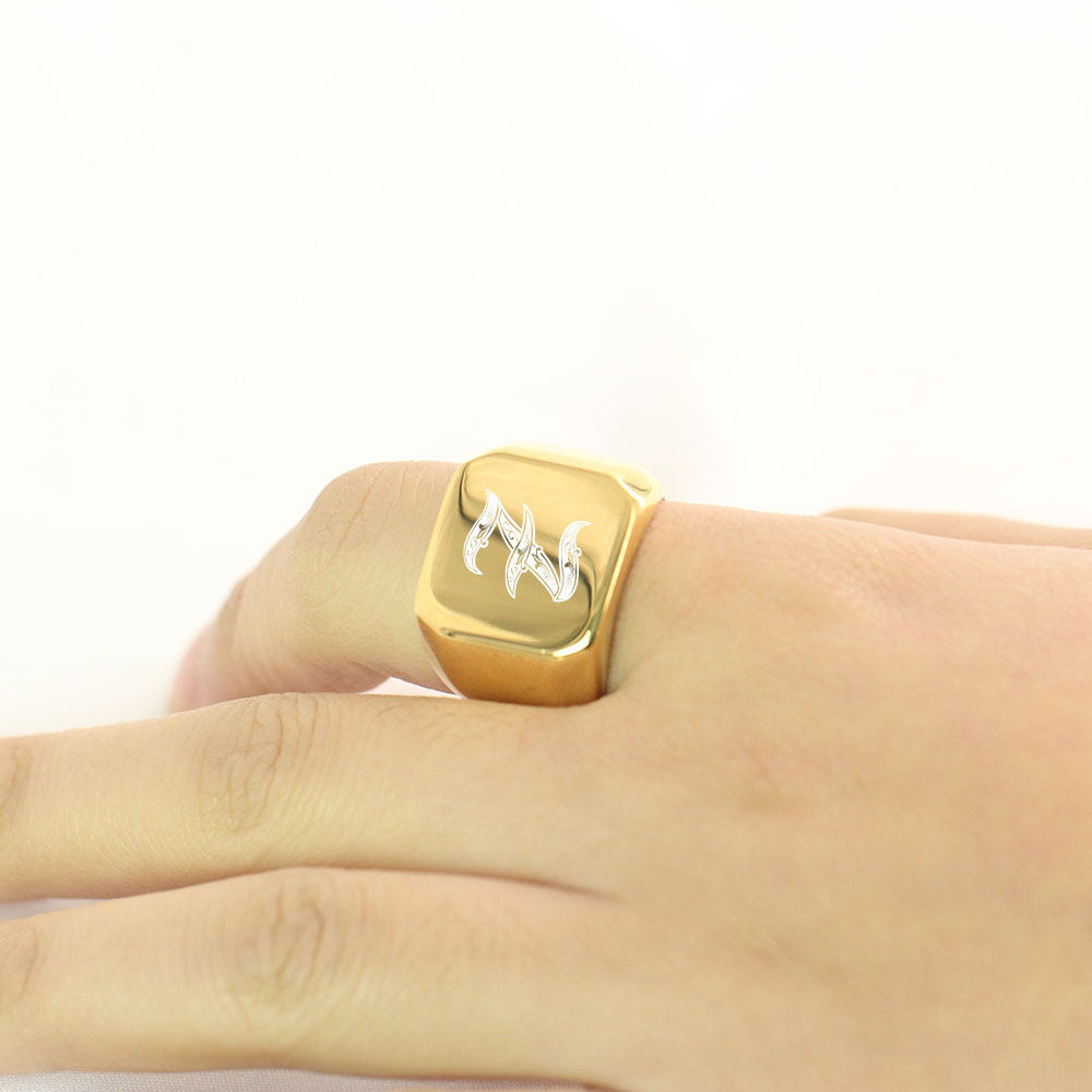 Anelli da uomo con grandi lett - Men Accessories Wedding recensione e prezzo
