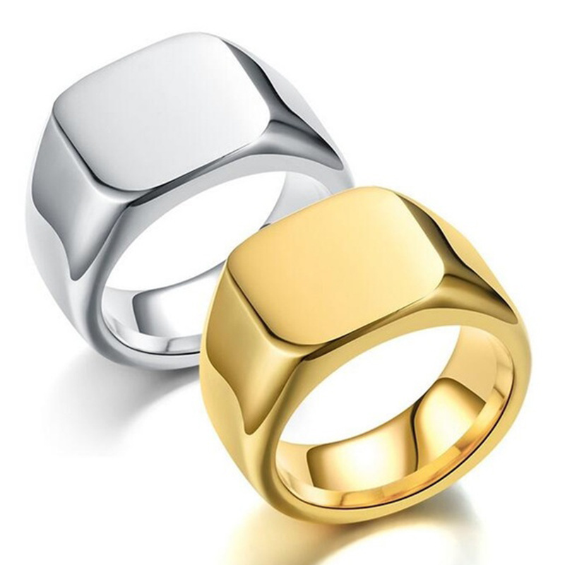Nuovi anelli in metallo lucido - Men'S Accessories Jewelry Sale recensione e prezzo