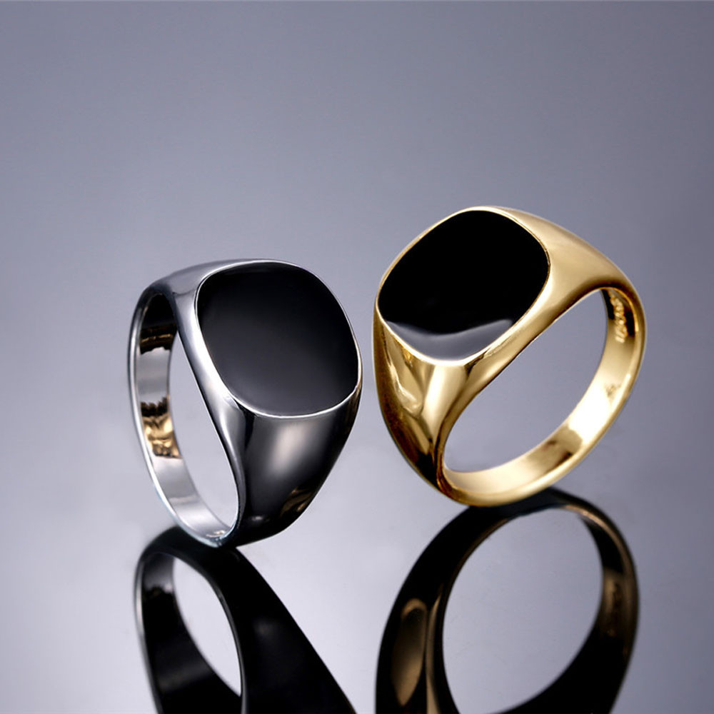 Nuovi anelli in metallo lucido - Men'S Accessories Jewelry Sale recensione e prezzo