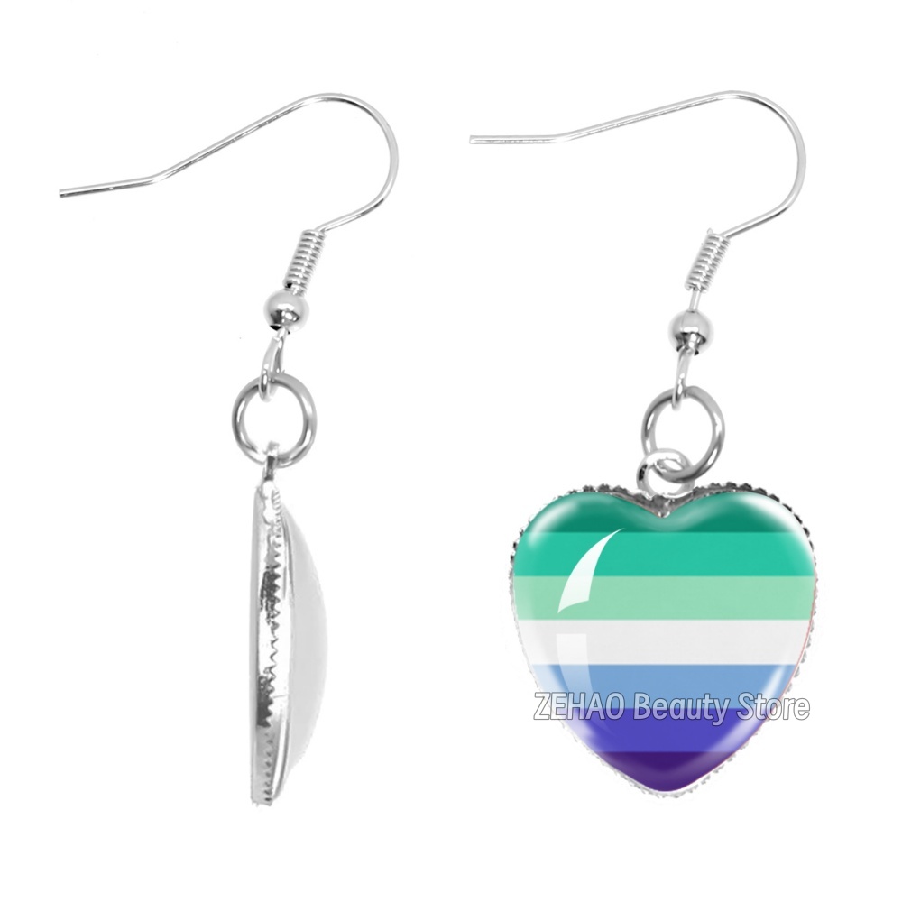 Orecchini a Cuore con Bandiera - Men'S Accessories Jewelry Sale recensione e prezzo