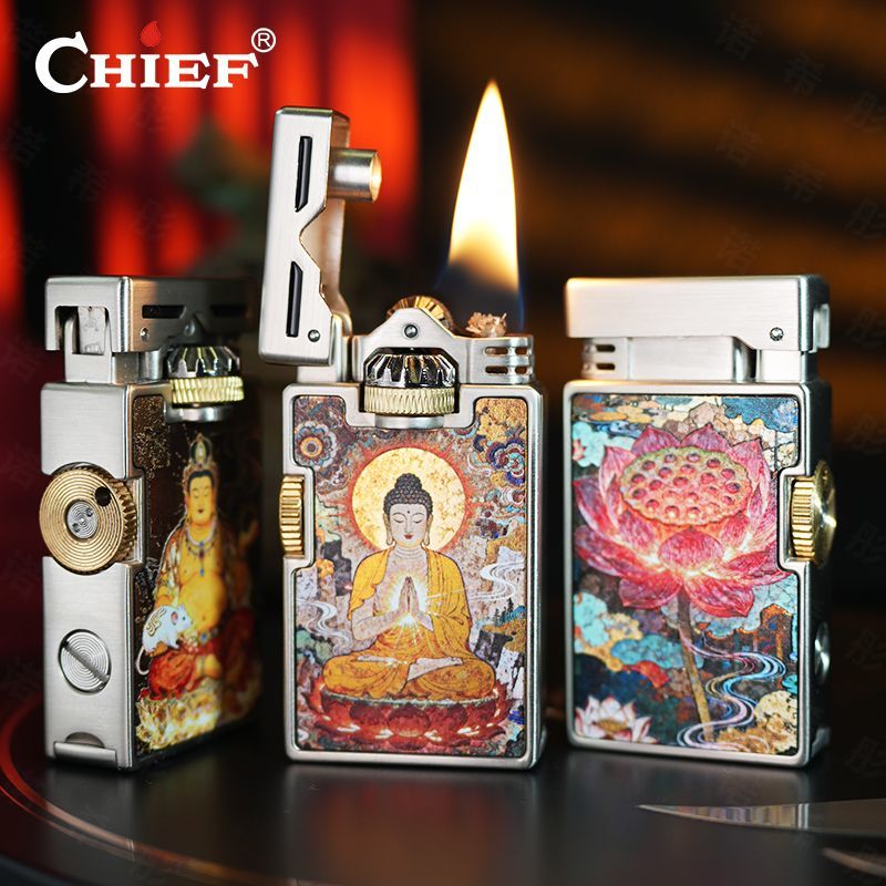 CHIEF Accendino a olio retrò A - Lighter Windproof recensione e prezzo