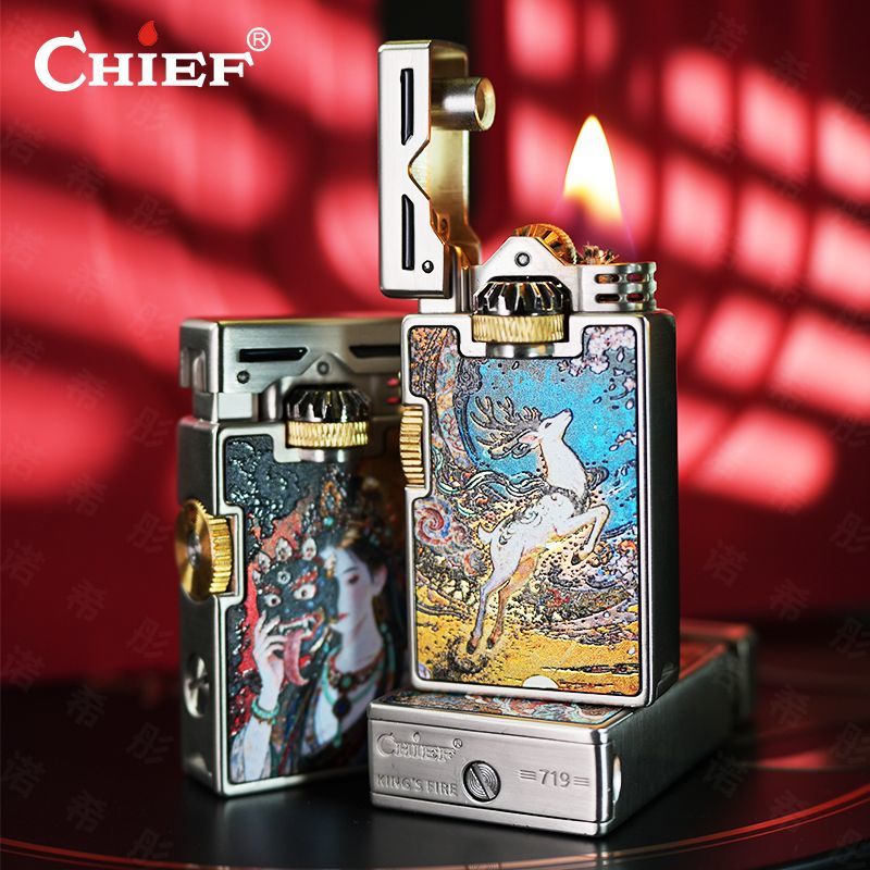 CHIEF Accendino a olio retrò A - Lighter Windproof recensione e prezzo