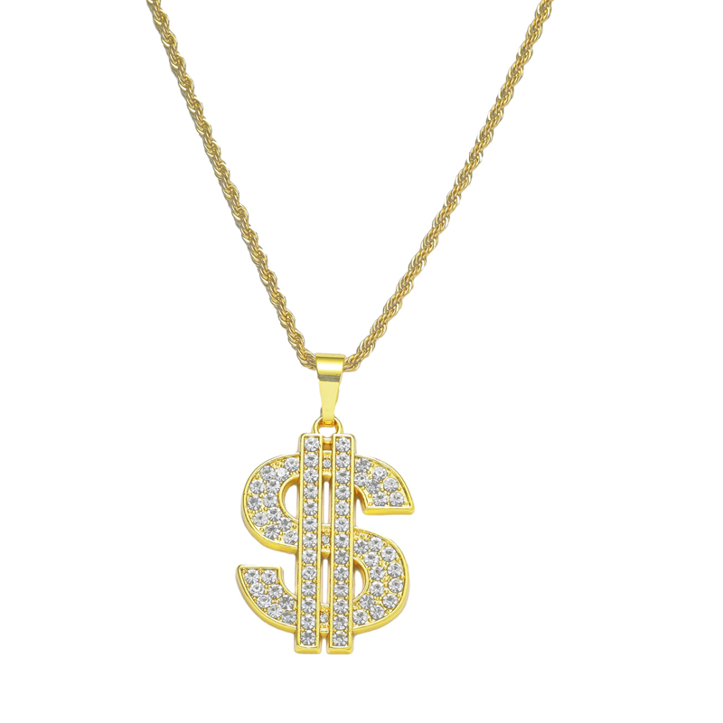 Collana con segno del dollaro  - Men Accessories Singapore recensione e prezzo