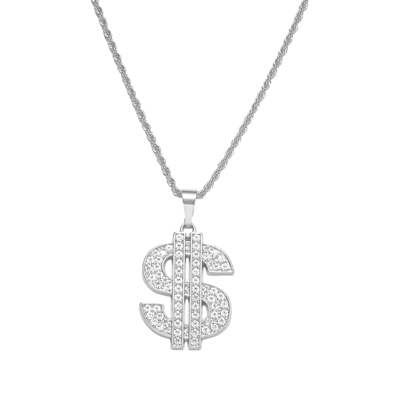 Collana con segno del dollaro  - Men Accessories Singapore recensione e prezzo