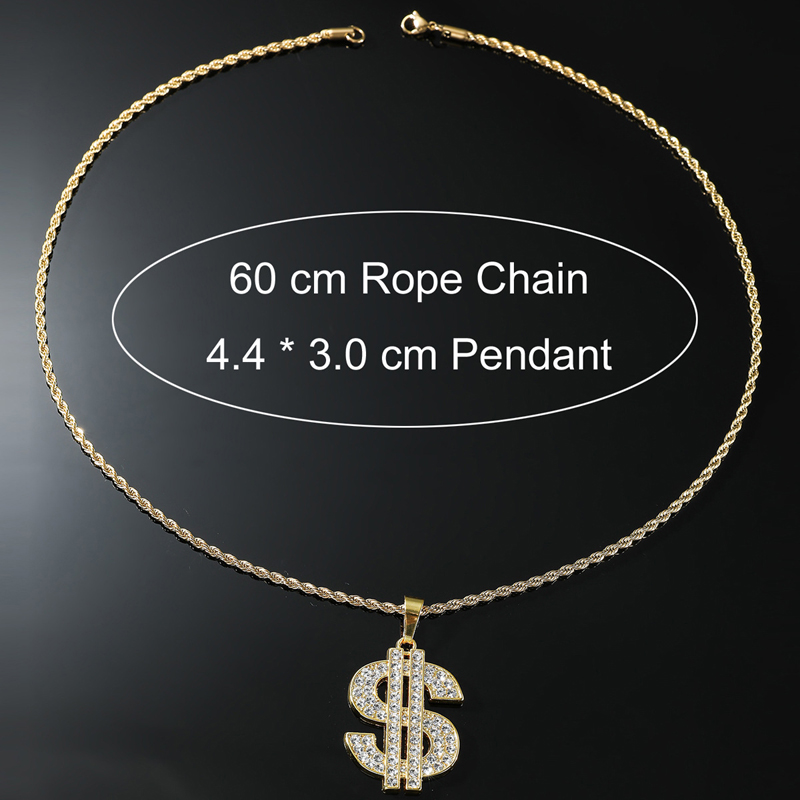 Collana con segno del dollaro  - Men Accessories Singapore recensione e prezzo