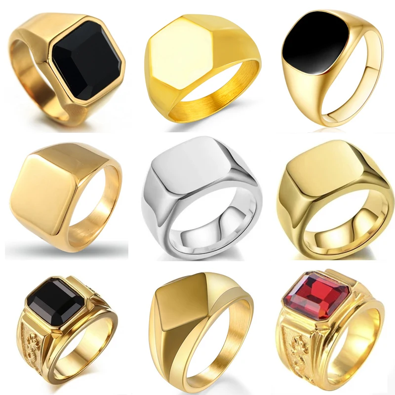 Biker Punk Style Rings for Men - Men'S Accessories Jewelry Sale recensione e prezzo