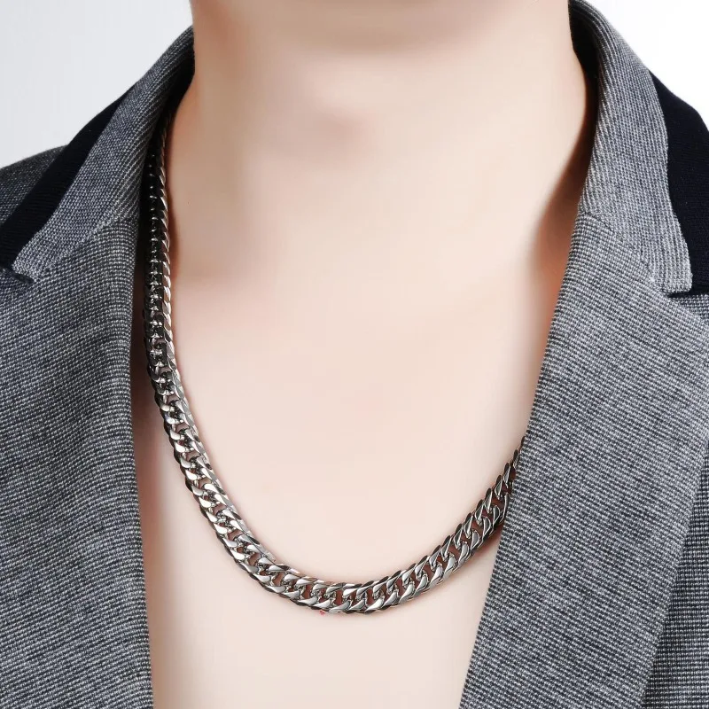 Collana a catena cubana in arg - Men Accessories Singapore recensione e prezzo